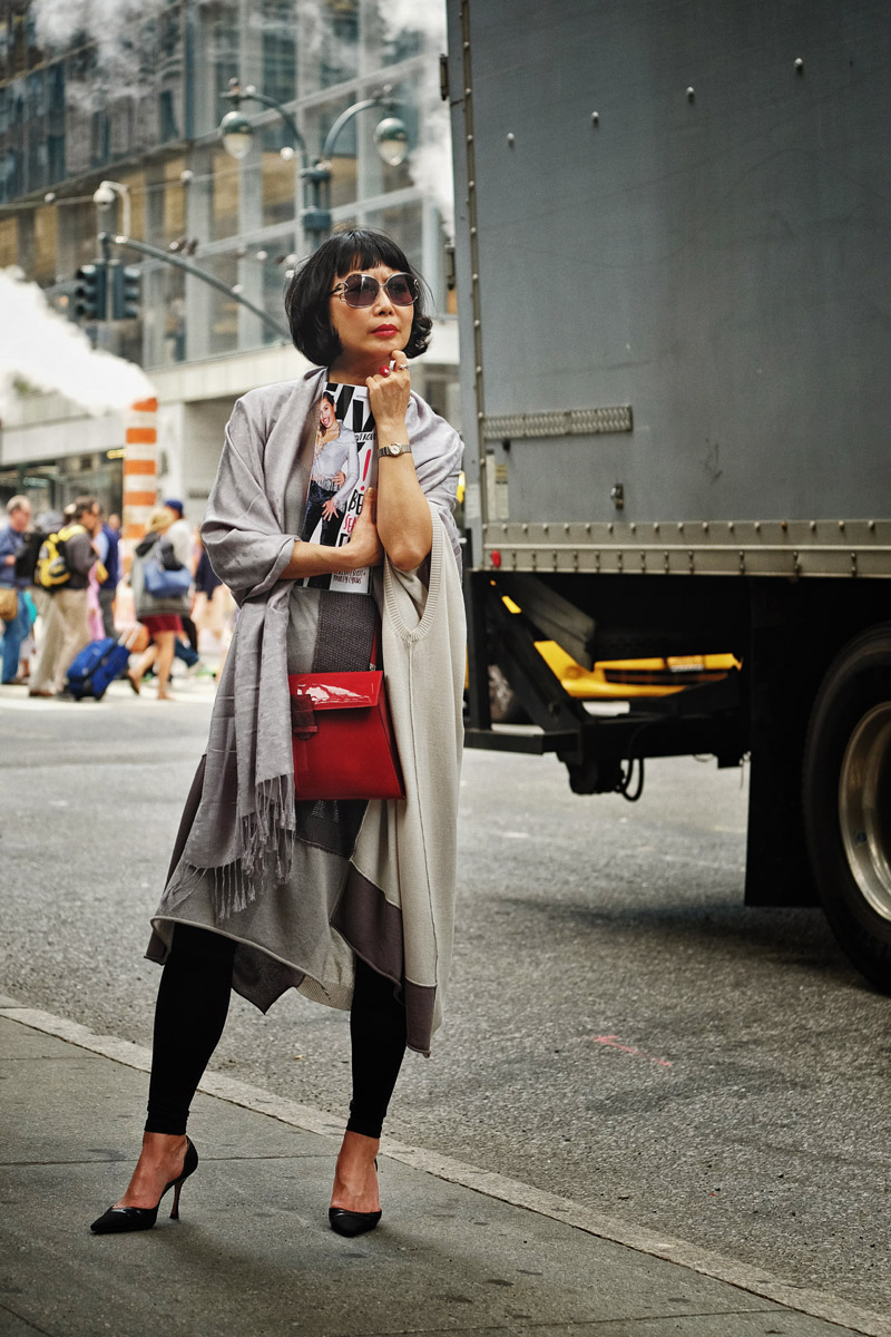 Vivienne She, writer and creator of White Caviar Life. Manolo and The City fashion story by White Caviar Life. New York street style fashion shoot by Sydney photographer Kent Johnson.