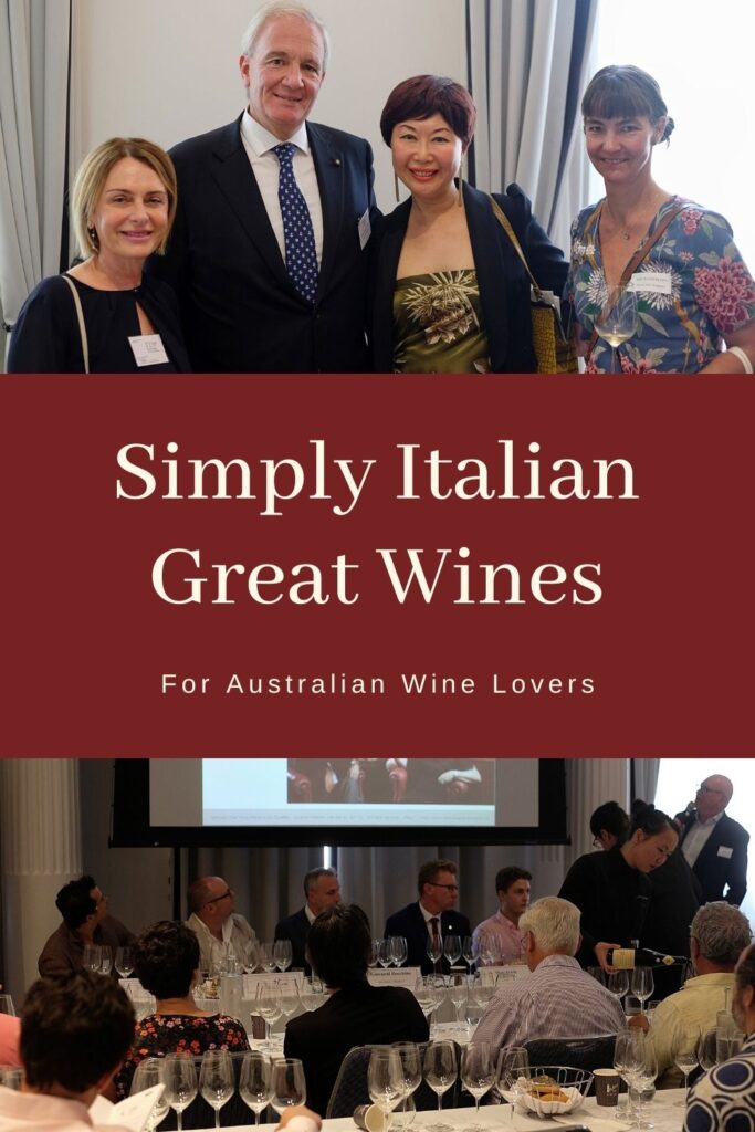 Simply Italian Great Wines Australia Tour 2019. Event coverage by White Caviar Life.